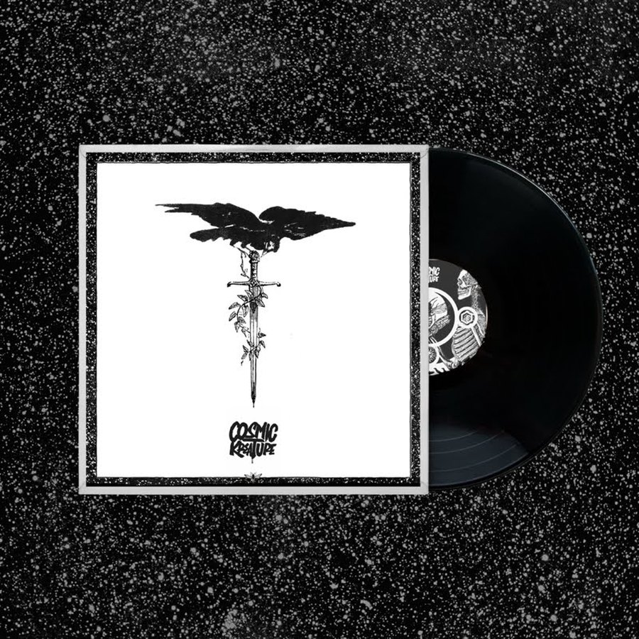 An Old Unkindness — raven and sword cover art with black vinyl